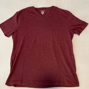 Banana Republic Maroon V-Neck Shirt